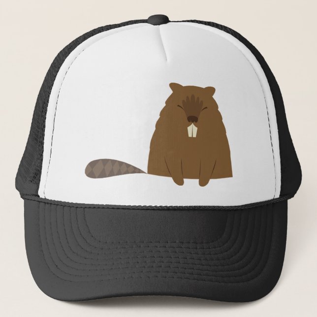 De Camionero Gorra Cute Beaver (Anverso)