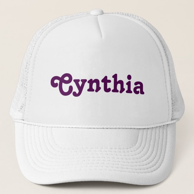 De Camionero Gorra Cynthia (Anverso)