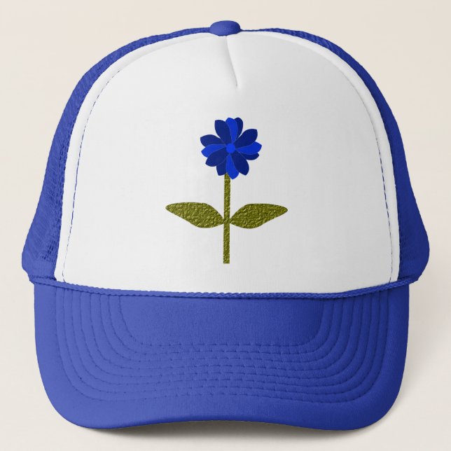 De Camionero Gorra Daisy Ocean Blue (Anverso)