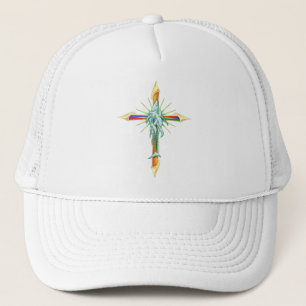 De Camionero Gorra del arco iris Fish-Cross_2