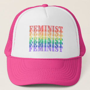 De Camionero gorra del arcoiris del orgullo feminista