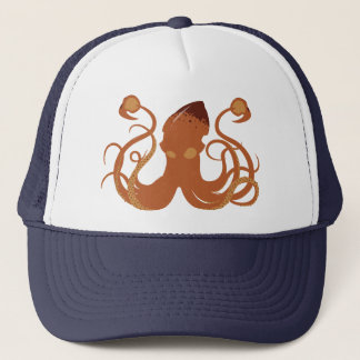 De Camionero Gorra del calamar gigante del vector