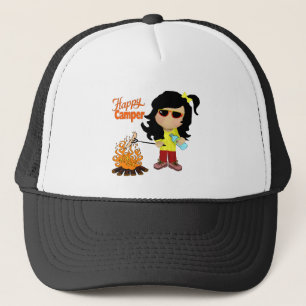 De Camionero gorra del campista contento