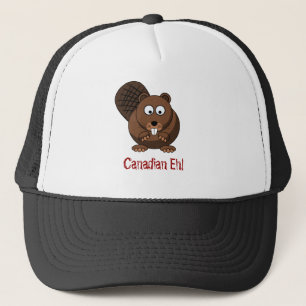 De Camionero Gorra del castor del dibujo animado