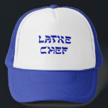 De Camionero Gorra del cocinero del Latke<br><div class="desc">¡No hace todos los latkes del amor en Chanukah! Esto es un gran regalo para el cocinero del Latke, la persona que ama hacer los latkes de Chanukah, esas crepes de patata cargadas de la caloría que todos ame comer con la compota de manzanas o la crema agria. ¡Chanukah feliz!...</div>
