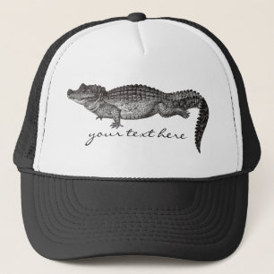 De Camionero Gorra del cocodrilo del vintage