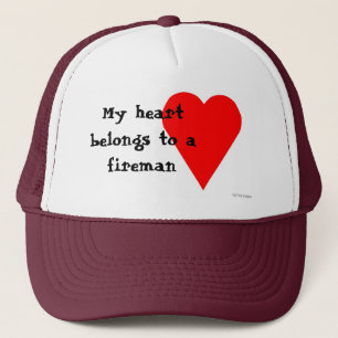 De Camionero Gorra del corazón del bombero