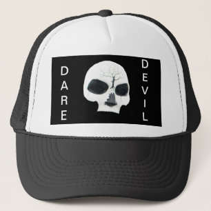 DE CAMIONERO GORRA DEL CRÁNEO DEL DIABLO DEL ATREVIMIENTO