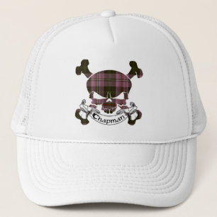 De Camionero Gorra del cráneo del tartán del buhonero