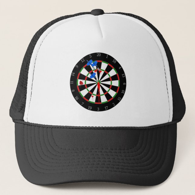 De Camionero Gorra del Dartboard (Anverso)