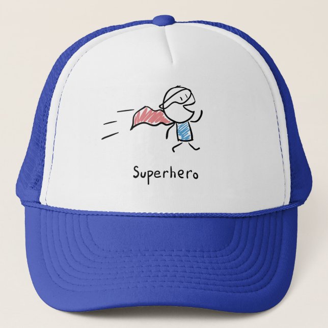 De Camionero Gorra del delirio del superhéroe (Anverso)