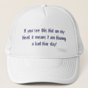 De Camionero Gorra del Día del Pelo Malo