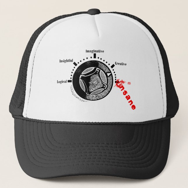 De Camionero Gorra del dial del cerebro (Anverso)