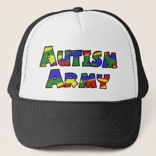 De Camionero Gorra del ejército del autismo