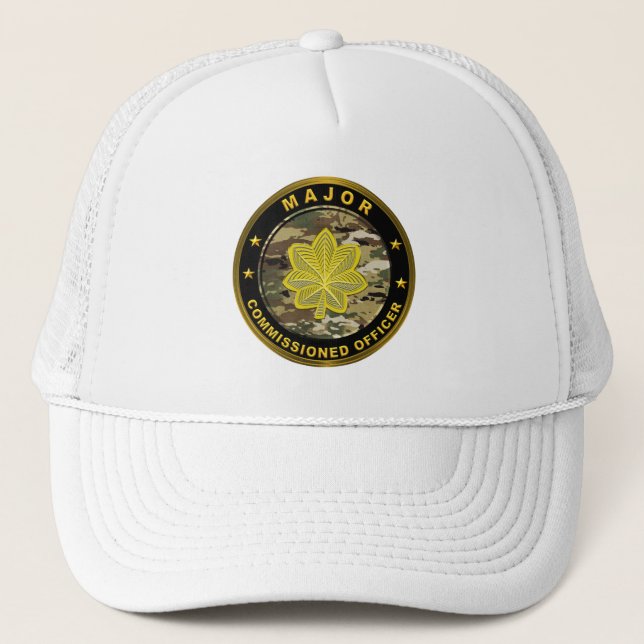 De Camionero Gorra del Ejército Mayor (Anverso)