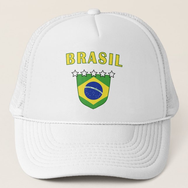 De Camionero Gorra del emblema del Brasil (Anverso)