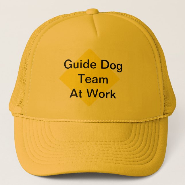 De Camionero Gorra del equipo del perro guía (Anverso)
