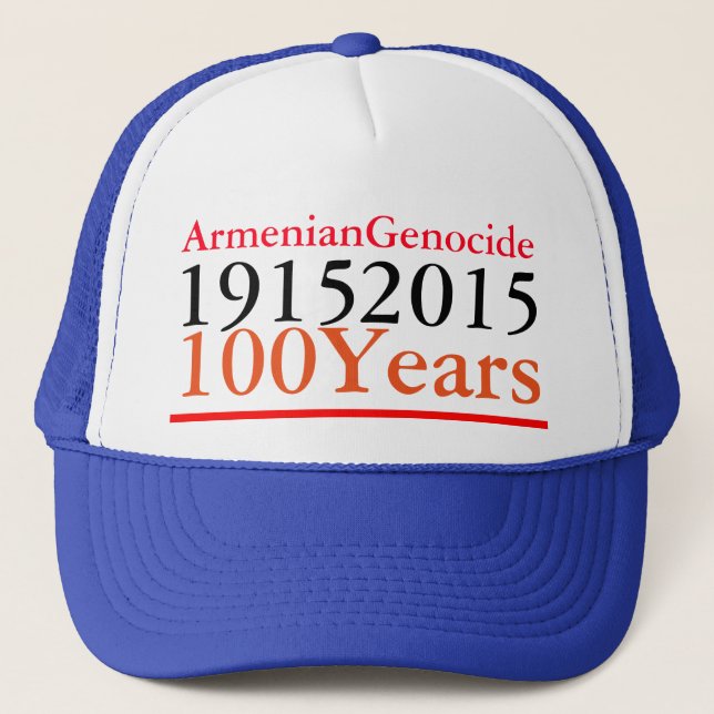 De Camionero Gorra del Genocidio Armenio (Anverso)