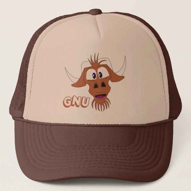 De Camionero Gorra del GNU (Anverso)