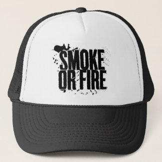 De Camionero gorra del humo o del fuego