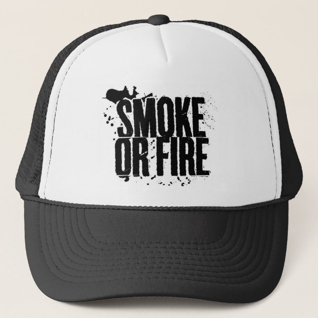 De Camionero gorra del humo o del fuego (Anverso)