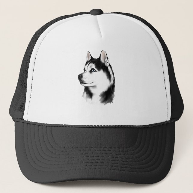 De Camionero Gorra del husky siberiano (Anverso)