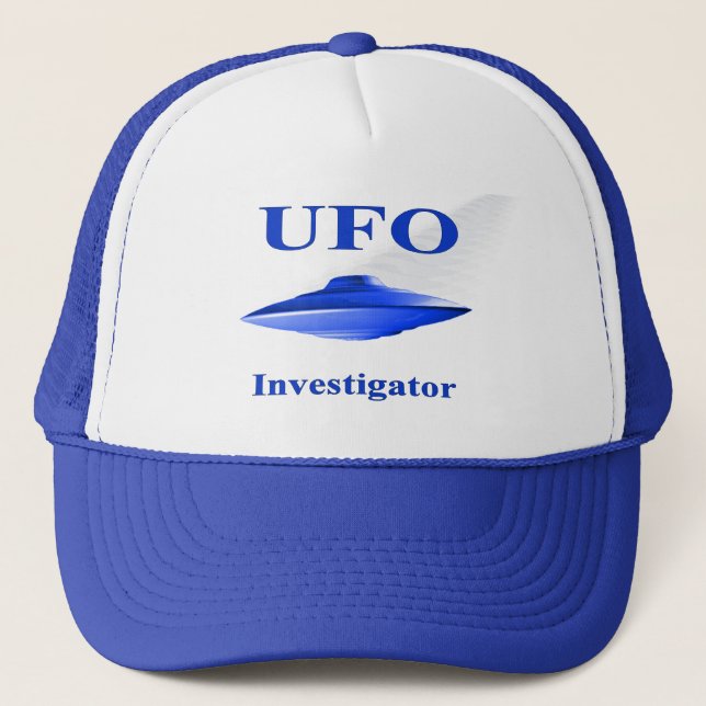 De Camionero Gorra del investigador del UFO - azul (Anverso)
