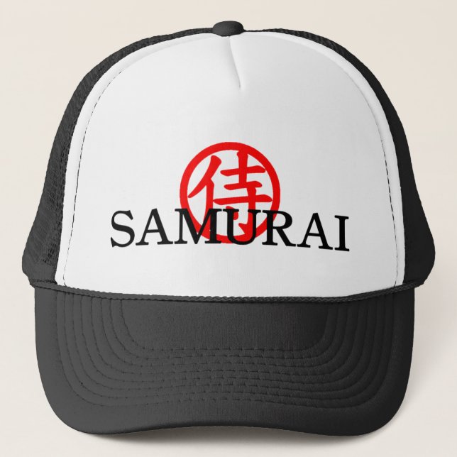 De Camionero Gorra del kanji del samurai (Anverso)