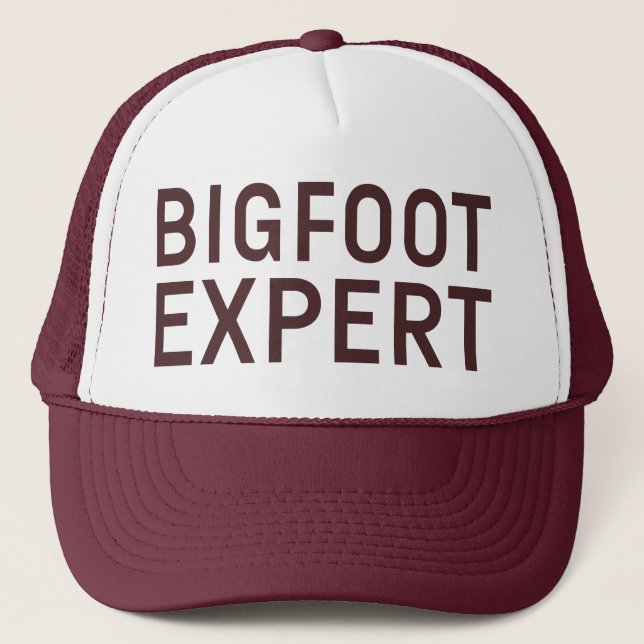 De Camionero Gorra del lema BIGFOOT EXPERT (Anverso)
