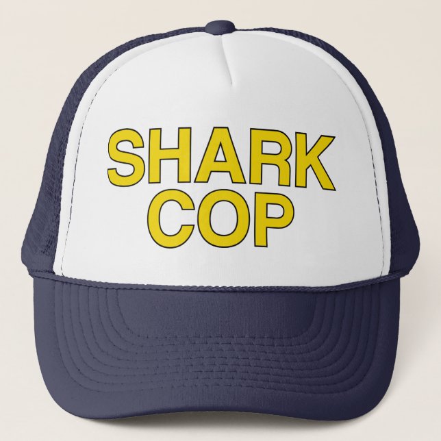 De Camionero GORRA del lema SHARK COP (Anverso)