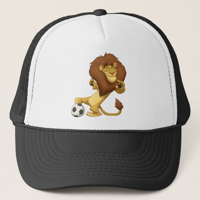 De Camionero Gorra del león del fútbol (Anverso)