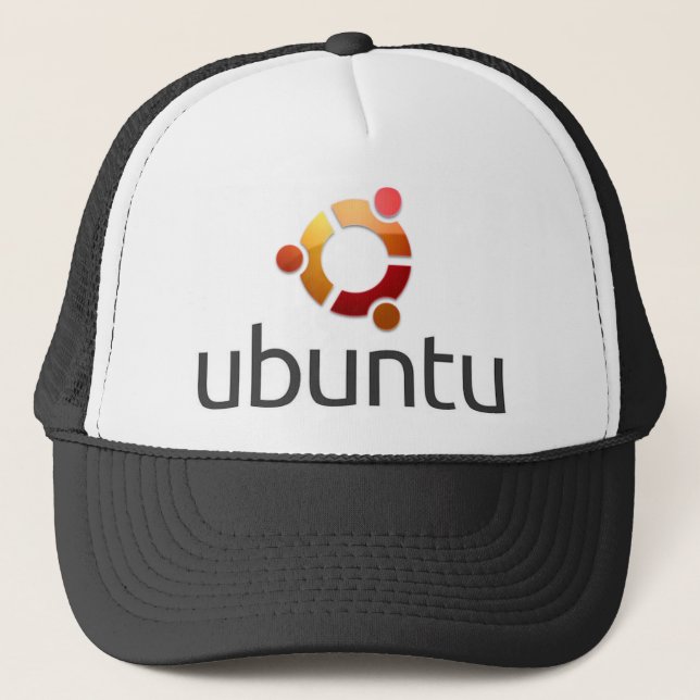 De Camionero gorra del linux del ubuntu (Anverso)