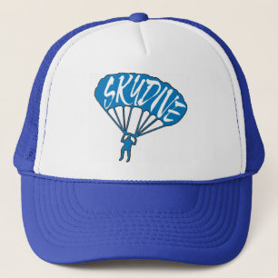 De Camionero Gorra del logo fanático del skydive azul