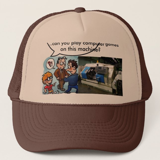 De Camionero Gorra del maquinista del CNC (Anverso)