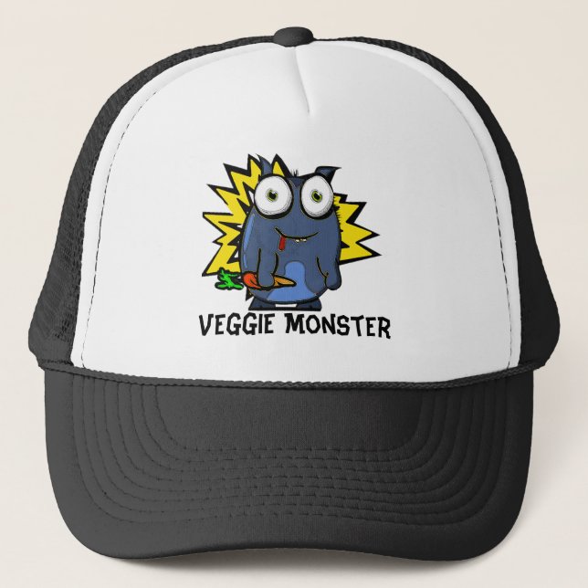 De Camionero Gorra del monstruo del Veggie (Anverso)