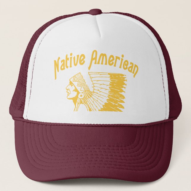 De Camionero Gorra del nativo americano (Anverso)