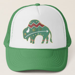 De Camionero Gorra del nativo americano del búfalo