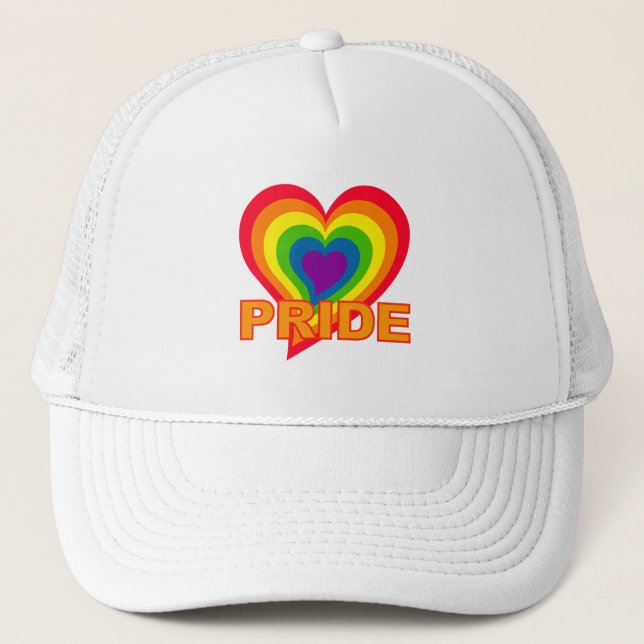 De Camionero Gorra del Orgullo Arcoiris (Anverso)