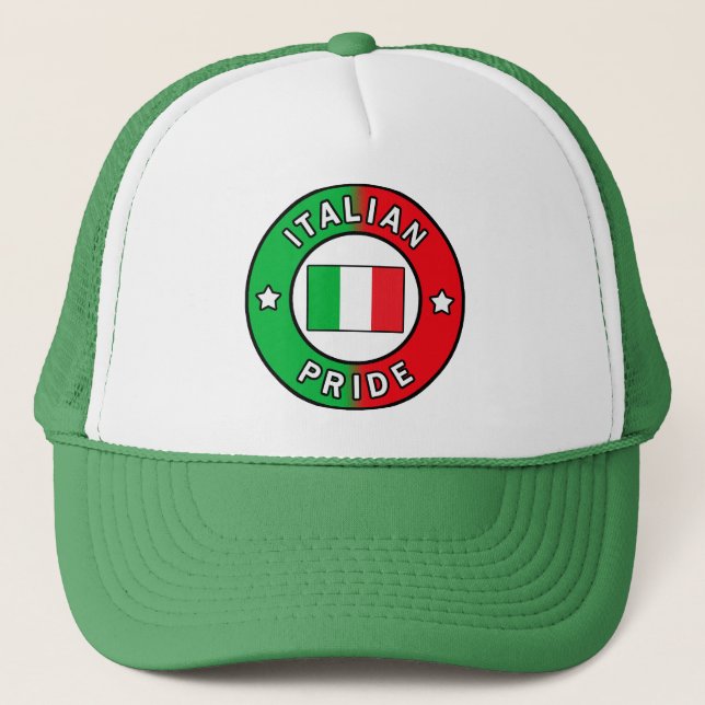 De Camionero Gorra del Orgullo italiano (Anverso)