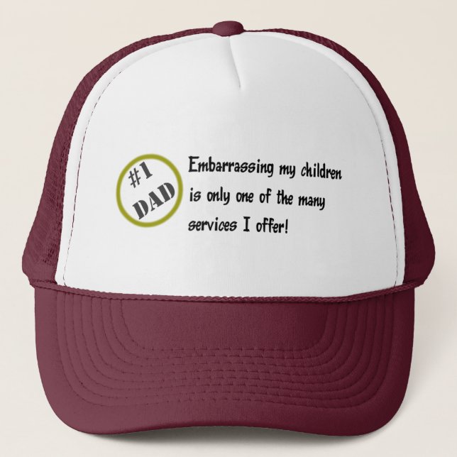 De Camionero Gorra del papá del número uno (Anverso)