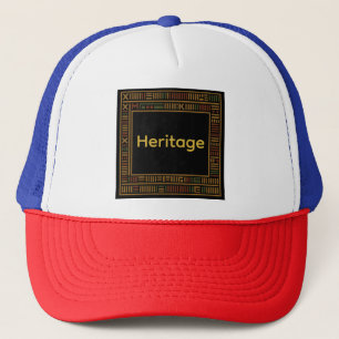 De Camionero Gorra del patrón africano del kente dorado
