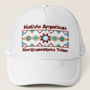 De Camionero Gorra del patrón nativo americano