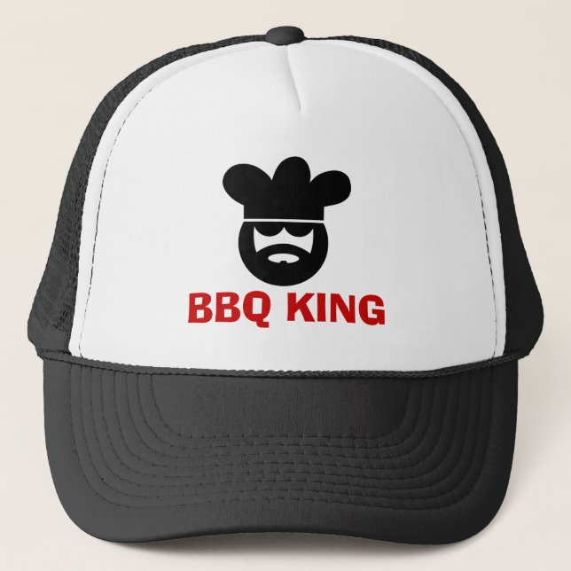 De Camionero Gorra del rey del Bbq para los hombres (Anverso)