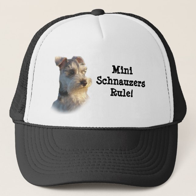 De Camionero Gorra del Schnauzer miniatura (Anverso)