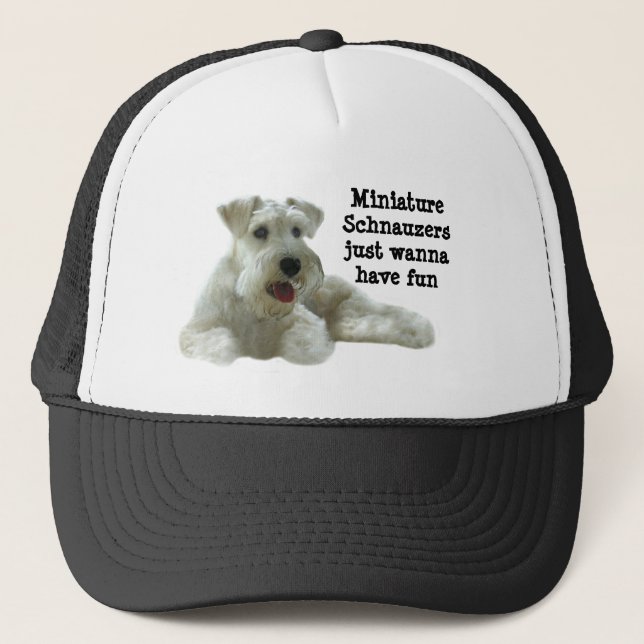 De Camionero Gorra del Schnauzer miniatura (Anverso)