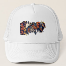 De Camionero Gorra del Skateboard Chills and Thrills Werewolf