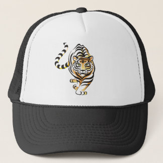 De Camionero Gorra del tigre del dibujo animado que camina
