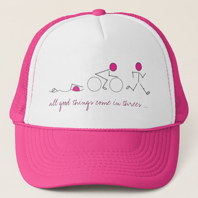 De Camionero gorra del triathlon (Anverso)