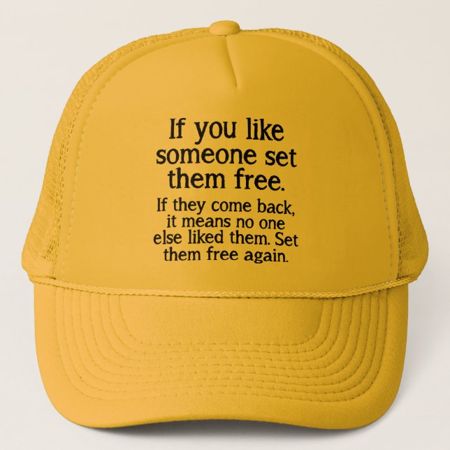 De Camionero Gorra divertida para dejarlos libres (Anverso)