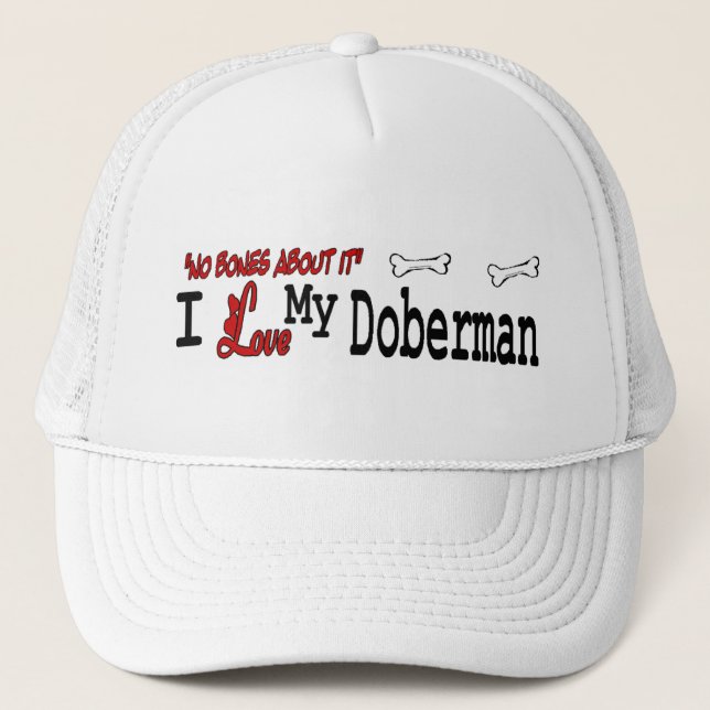 De Camionero Gorra Doberman Pinscher (I Love) (Anverso)